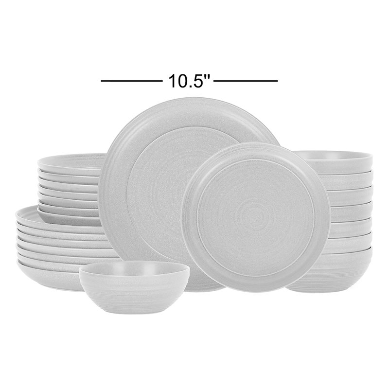 Stone Lain Elio 24-Piece Dinnerware Set Stoneware, Blue