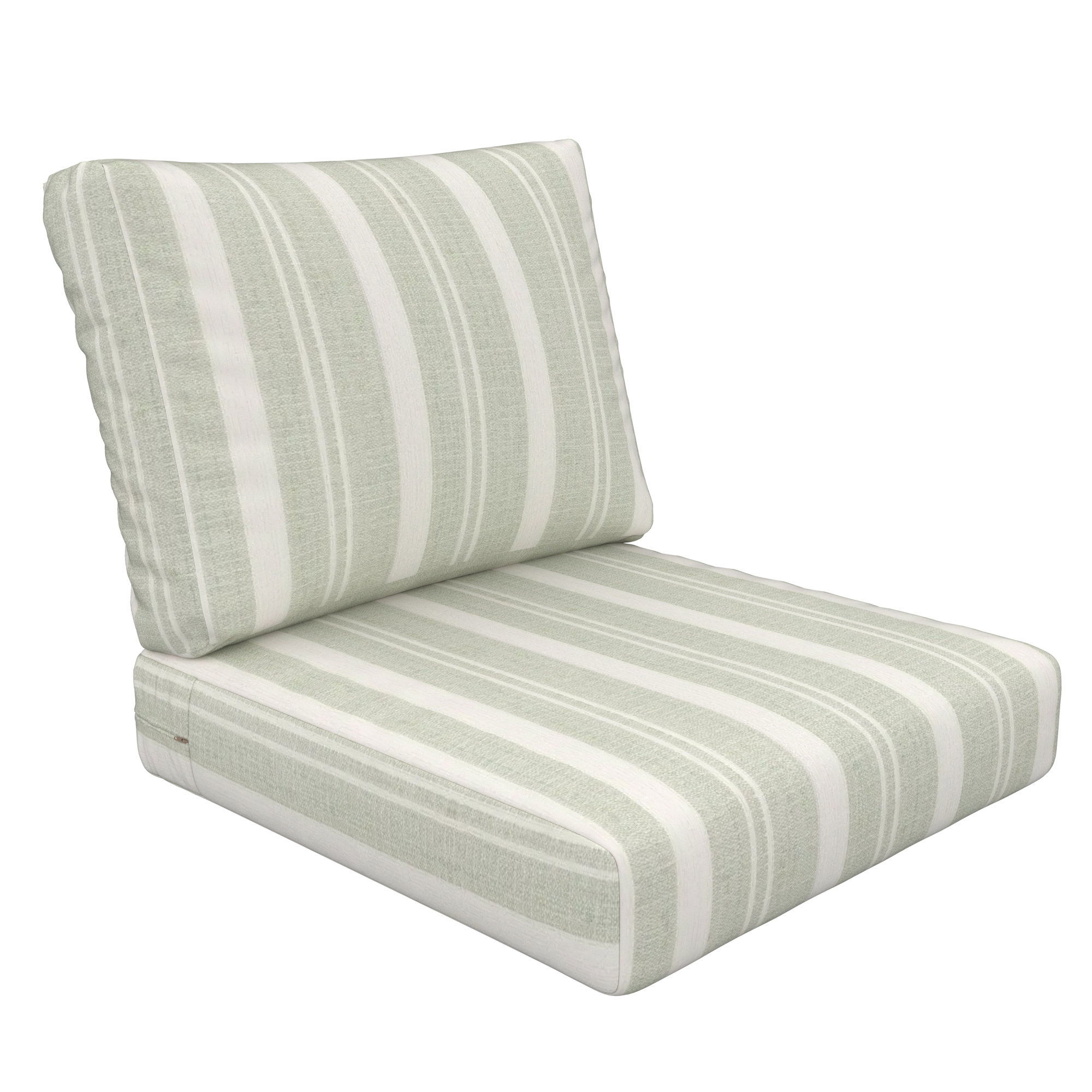 Amala Indoor/Outdoor Sunbrella® Cushion, 24" W x 5" D, Sunbrella Tranquil Sage