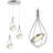 Wani 3 - Light Chrome LED Cluster Pendant