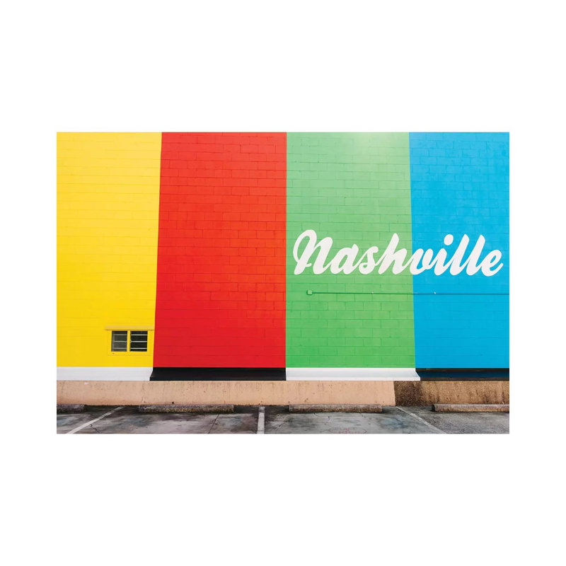 Nashville Street V 1 Piece Wall Art on Canvas, 20.32cm H x 30.48cm W x 1.91cm D, Wrapped Canvas