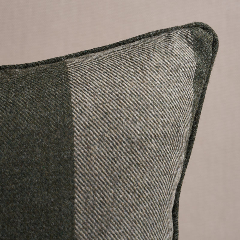 Hemlock Stripe Pillow, Green, 22"H x 22"W