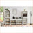 Sideboard, Off-White 23.7''L x 15.0''W x 68''H Multi-Functional TV Cabinet Large Storage | Particle Board | Minimalist-194244446