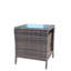 Table basse en verre pour terrasse 1 avec verre trempé transparent