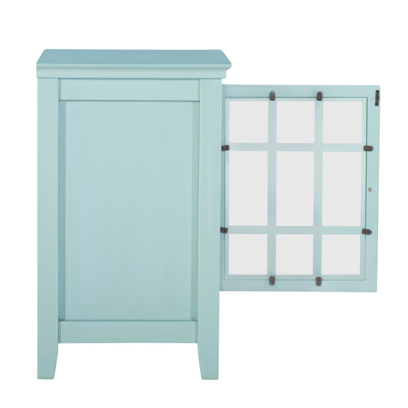 Armoire d'appoint 1 porte Naples Park, Turquoise