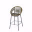 Ensemble de 2 tabourets de bar d'extérieur, faux osier vert PE-269799561