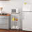 Rolling Kitchen Cart With 3-Tier Storage And Metal Handle For Small Spaces (Enhanced Organization & Style)-113573029