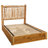 Fireside Lodge Cedar Log Small Spindle Platform Bed - Double - Natural-9375014-9375019