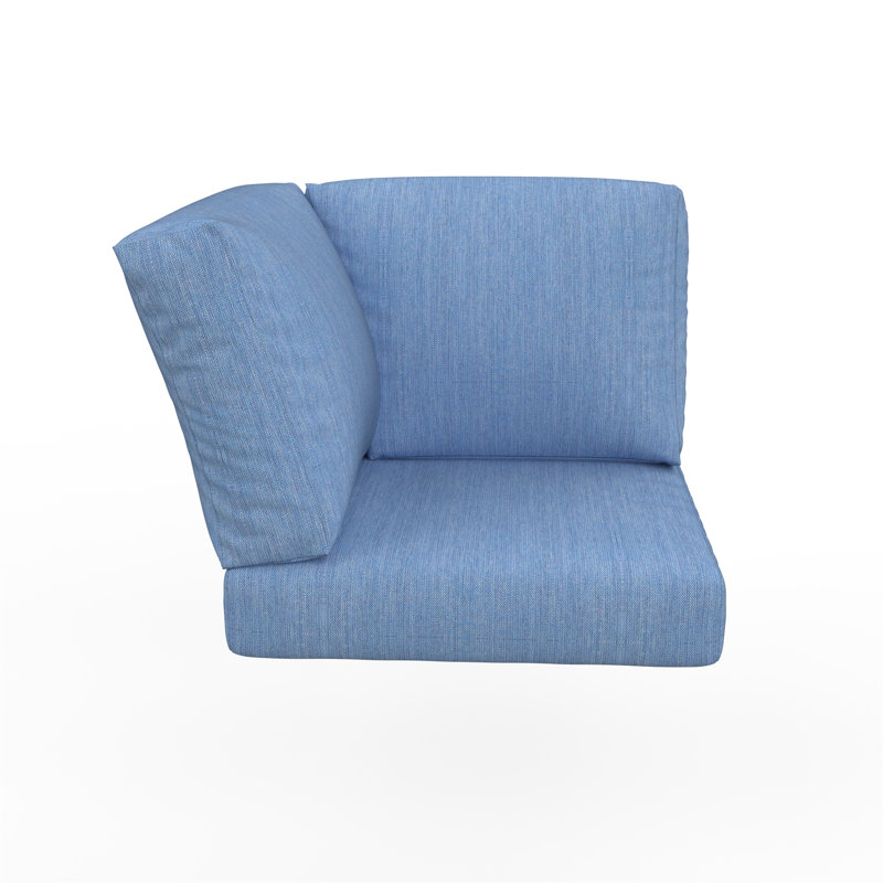 Sunbrella® Outdoor Corner Chair Cushions, Cast Ocean
