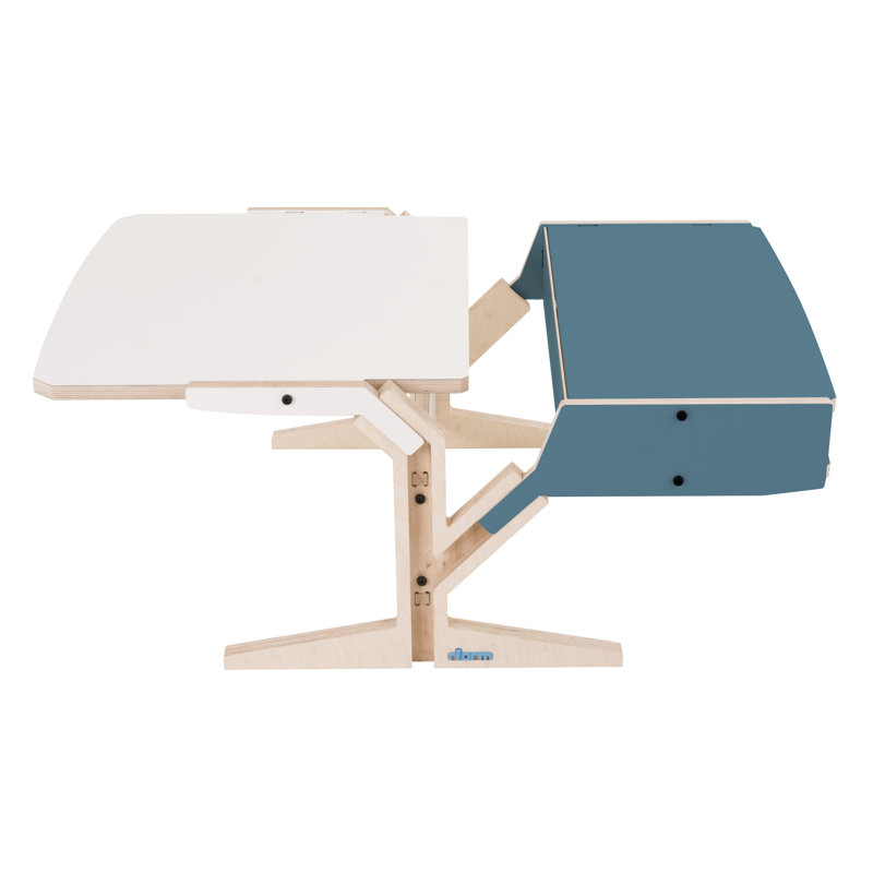 Christi Trestle Coffee Table, Stone Blue Grey