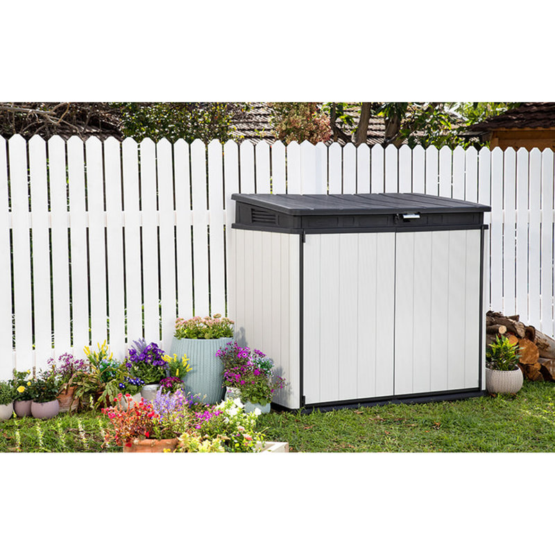 5 ft. W x 3 ft. D Plastic Lean-tTo Tool Shed