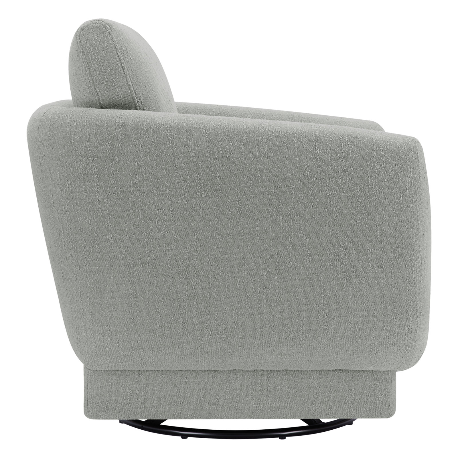 Ramel Swivel Armchair, Mellow Gray Chenille