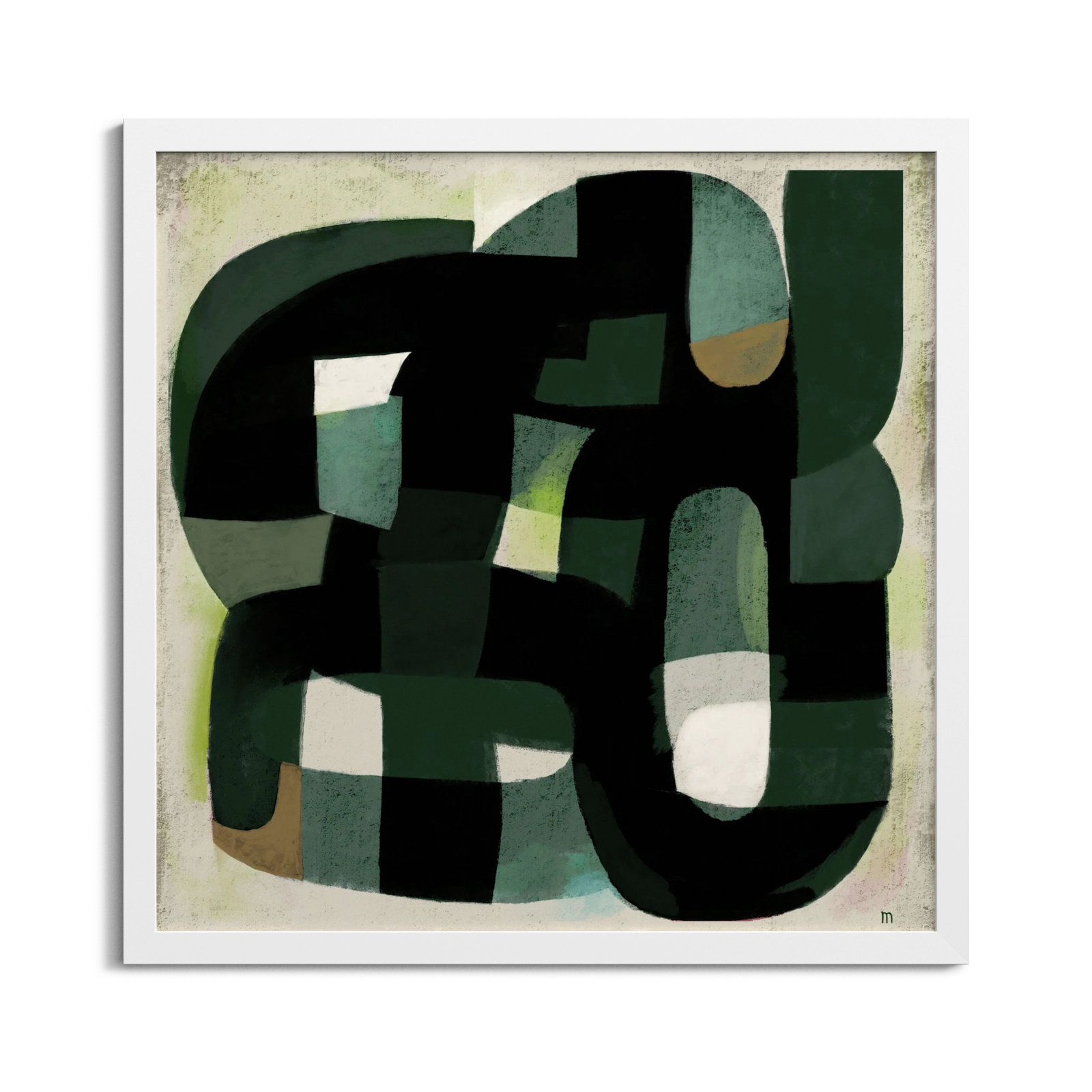 Into The Wild by StudioM, White, 44" H x 44" W x 1.25" D