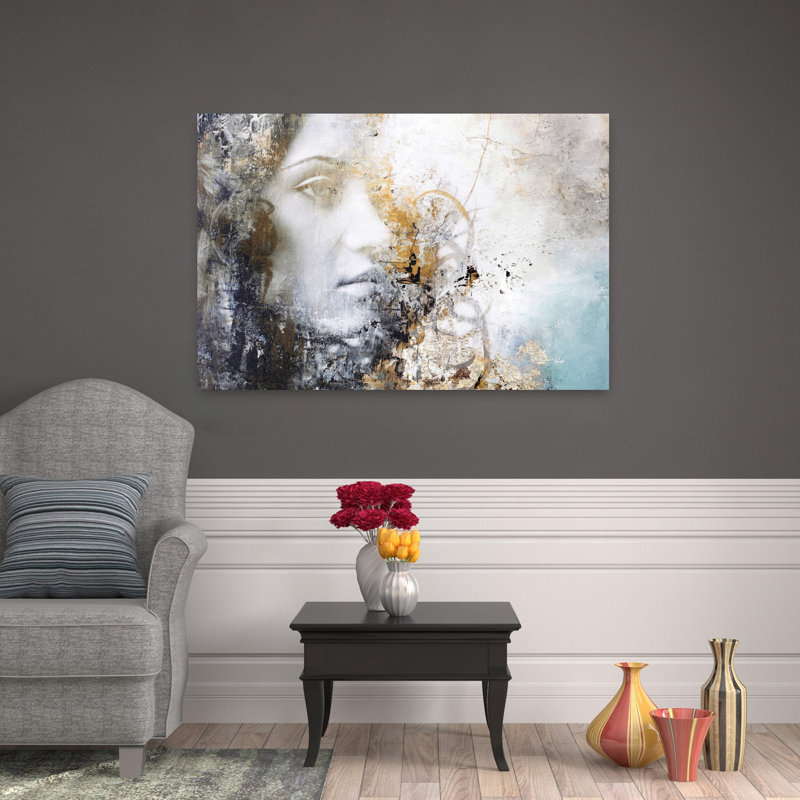 Gradient Abstract Contemporary Urban Art, 32" H x 48" W
