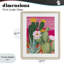 «Sunset Cactus Plants», reproduction d'art sous verre encadrée par Cat Thurman Designs-249344515-249344514