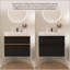 Meuble-lavabo mural VELA avec lavabo en acrylique intégré, 2 tiroirs à fermeture en douceur, armoire flottante pré-assemblée et moderne-472596039-472596036
