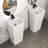 16" Classic White Ceramic Pedestal Sink Bathroom Sink Basin, Space-Saving Design For Powder Rooms, Kids' Bathrooms & Boutique Hotels"