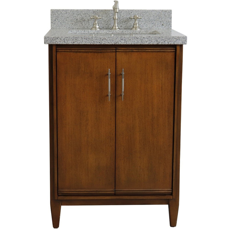 Ensemble de meuble-lavabo simple 25 po, Gris