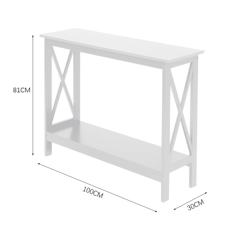 Annagreth 100cm Console Table, White