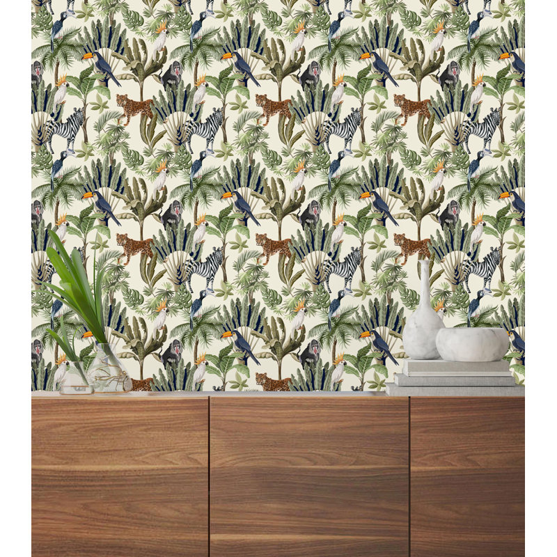 Rouleau de papier peint Bartz Safari, L 10,42 po x l 25 po