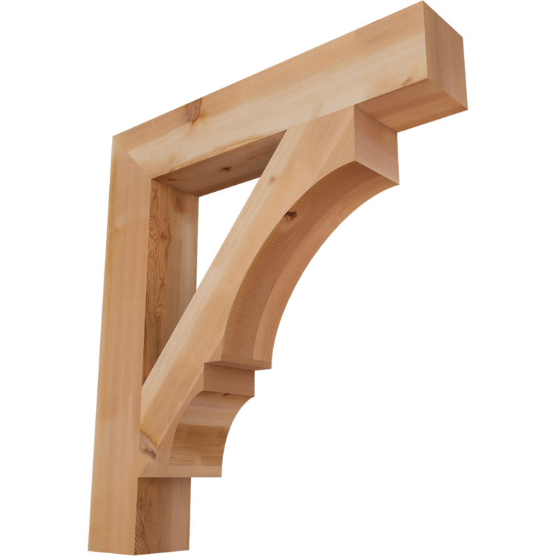 Support de bloc Balboa, L 5 1/2 po x P 34 po x H 38 po, Cèdre rouge de l'Ouest lisse