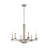 Dedham 6 - Light Steel Dimmable Chandelier-22375502