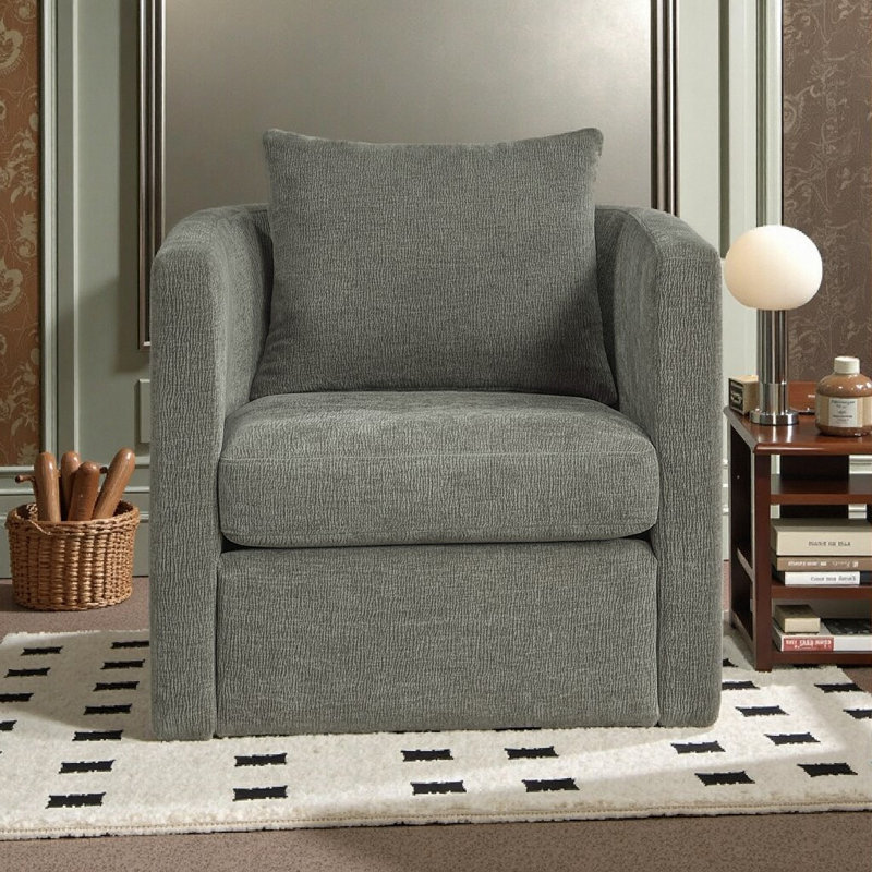 Fauteuil d'appoint pivotant de luxe: confort sans effort et design adapté aux animaux de compagnie pour les maisons modernes