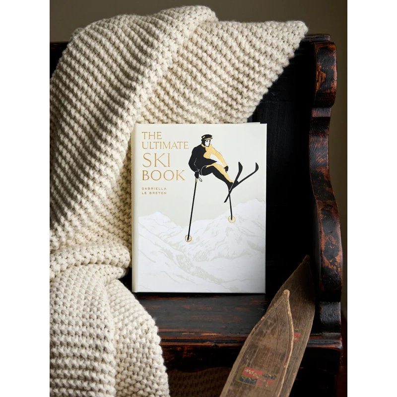 Graphic Image The Ultimate Ski Book, Coffee Table Book, Leather, Ivory