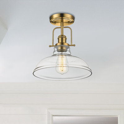 Doonfin Glass Semi Flush Mount