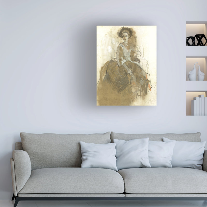 Art sur toile «Bachelor Ute Rathmann Hommage An Goya XXIII», H 19 po x l 14 po