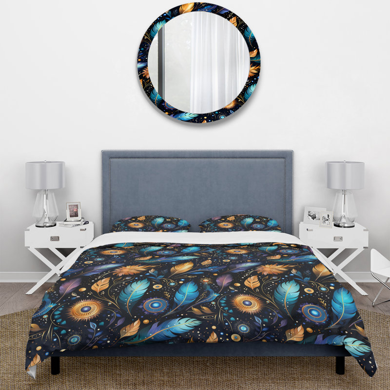 Ensemble de housse de couette Cosmic Nomad Boho, Housse de couette pour très grand lit et 2 très