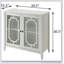 Console blanche avec 2 portes