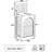 Large Bamboo Laundry Hamper With Lid And Removable Liner, 22.5 Gallon Capacity Clothes Basket With Handles For Home Organization
