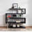 Clear Glass, Chrome High Gloss Finish Writing Desk With Shelf-1443282315