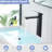 Modern Single Hole Black Bathroom Faucet With Pop Up Drain, Handle Design, Tarnishing And Corrosion, Easy To Clean, Ideal For Home, Hotel Commercial Decor Waterfall Water Control, Matte Finish,