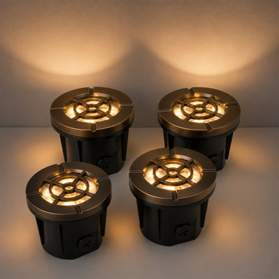Metal 12V Voltage Integrated 5W LED Landscape Inground Light Pathway Light Kit