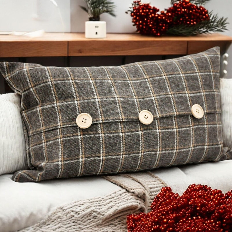 Crump Brown Rectangular Scatter Pillow Cover