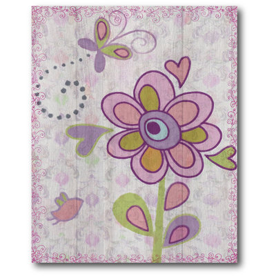 Reproduction d’art sur toile tendue Purple Flower Power I