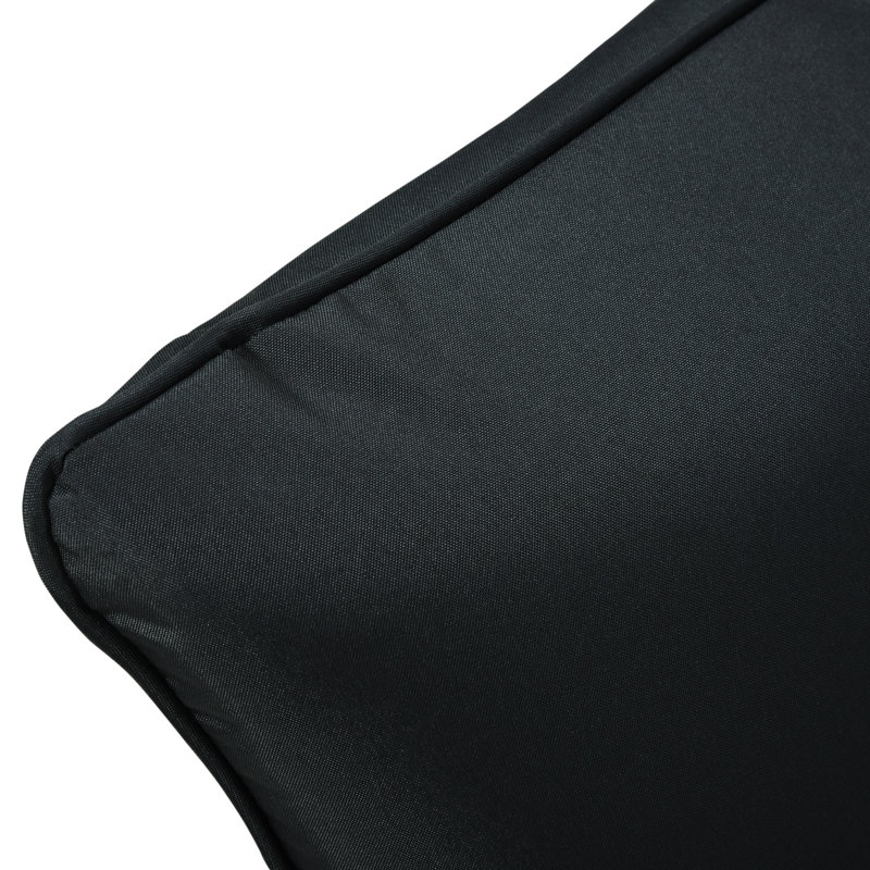 Outdoor Seat Cushion Set, Black