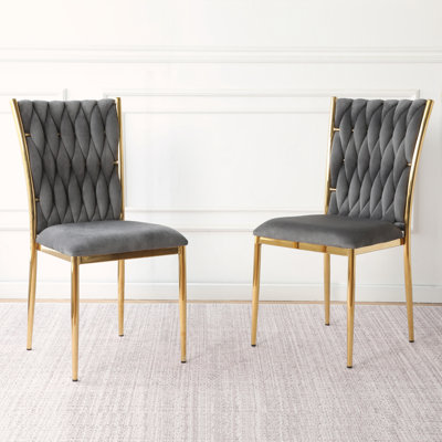 Ensemble de 2 chaises de salle à manger d'intérieur