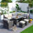 Baecher Wicker 6-Person Outdoor Seating Group with Cushions-22032656