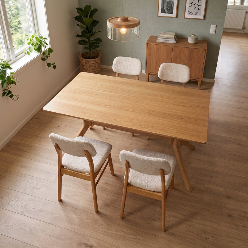 6 -Person Solid Wood Dining Set