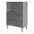 4 DRAWERS CHEST IN GREY-380142365