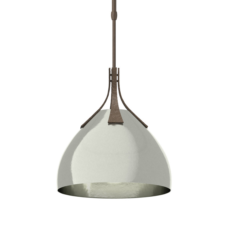 Summit 1 - Light Single Dome Pendant, Sterling, Bronze