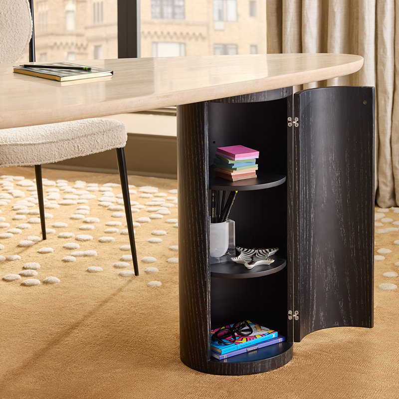 Bureau en travertin Oeuf