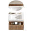 Meuble-lavabo mural avec meuble-lavabo moderne avec tiroir à fermeture en douceur-125183996
