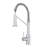 Stainless Steel 304 Kitchen Faucet - Brushed Nickel, Meeting Residential Needs 19" Single Handle Nickel And Stylish Fixture-623027696