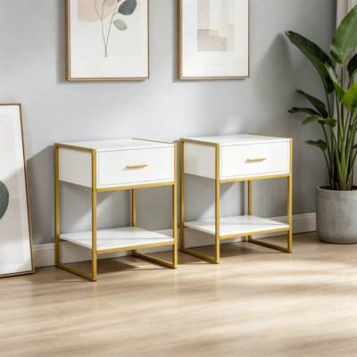 45 cm W Bedside Table