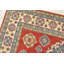 Tapis rouge en laine noué à la main de conception unique 8 pi 1 po x 10 pi Furlani