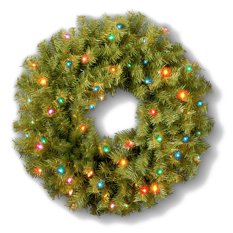 Couronne de sapin éclairée 3,5 po Norwood, 30 po