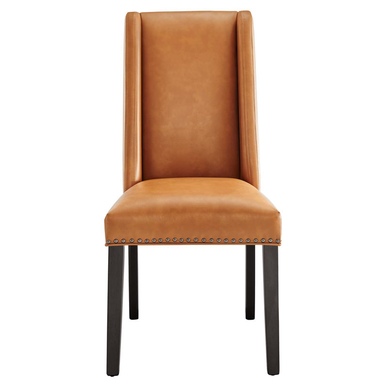 Modway Baron Vegan Leather Dining Chair, Tan